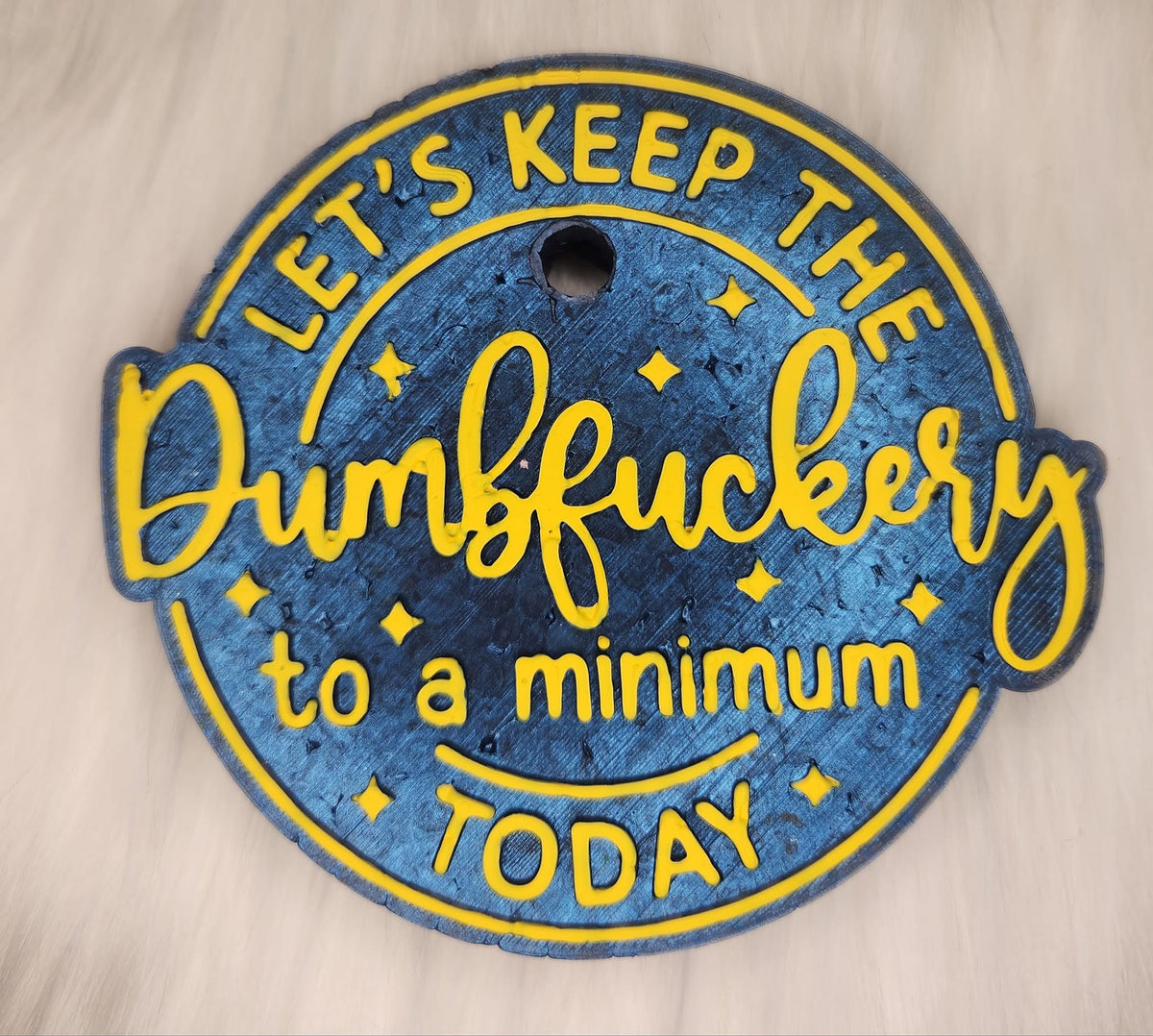 Keep it to a minimum