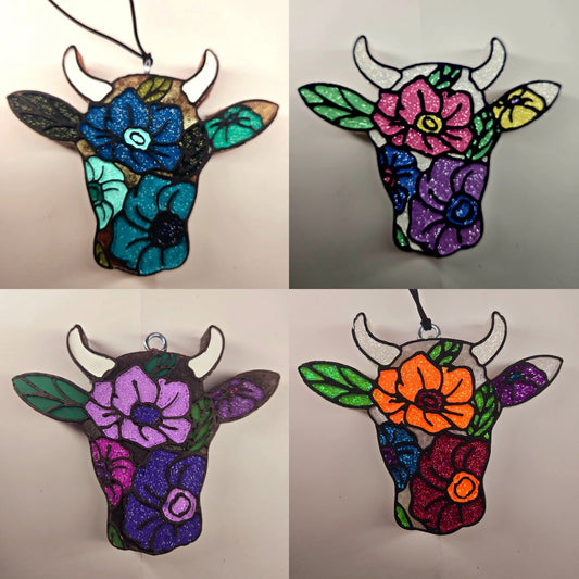 Floral Cow