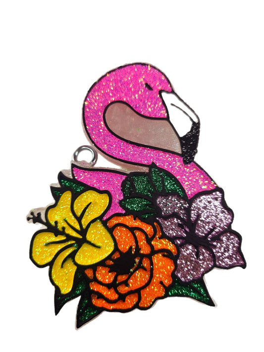 Flamingo w/ Flowers