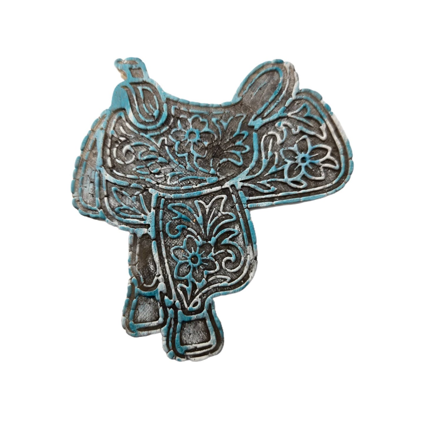 Tooled cowboy hat