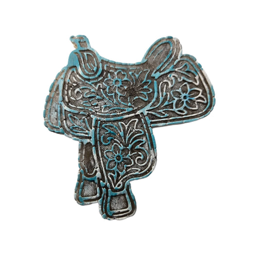 Tooled cowboy hat