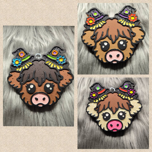 Witch hat space bun cow