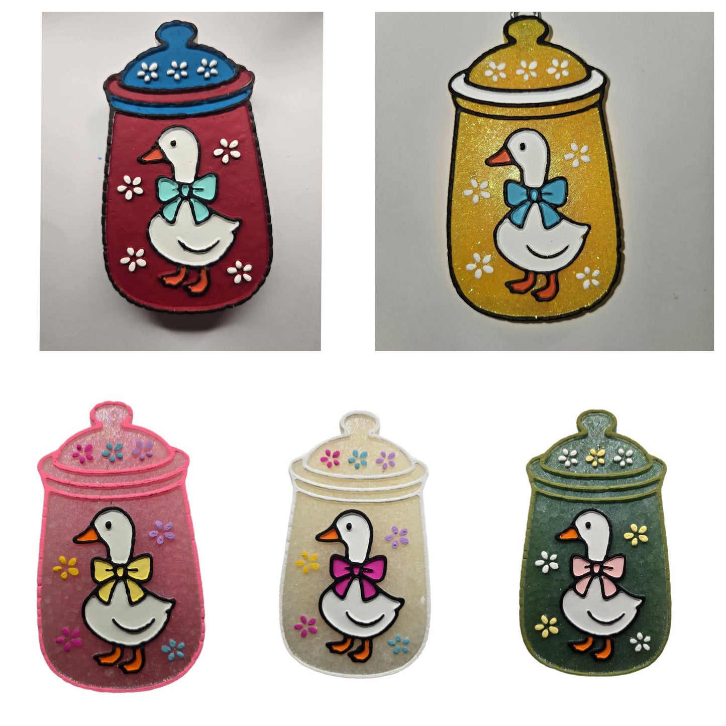 Vintage goose flour canister