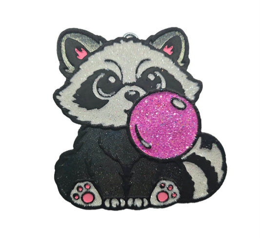 Bubble gum raccoon