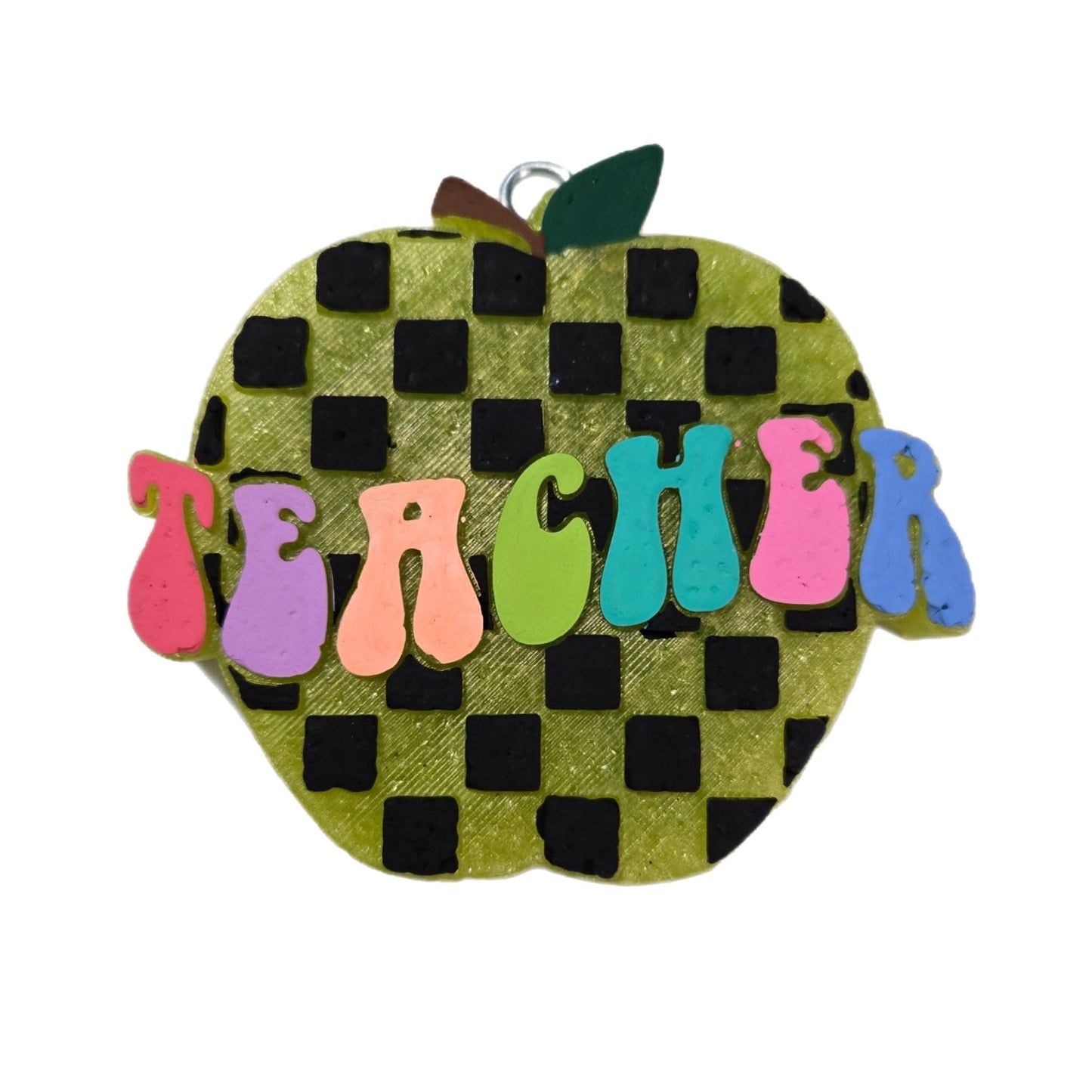 Checkered teacher apple
