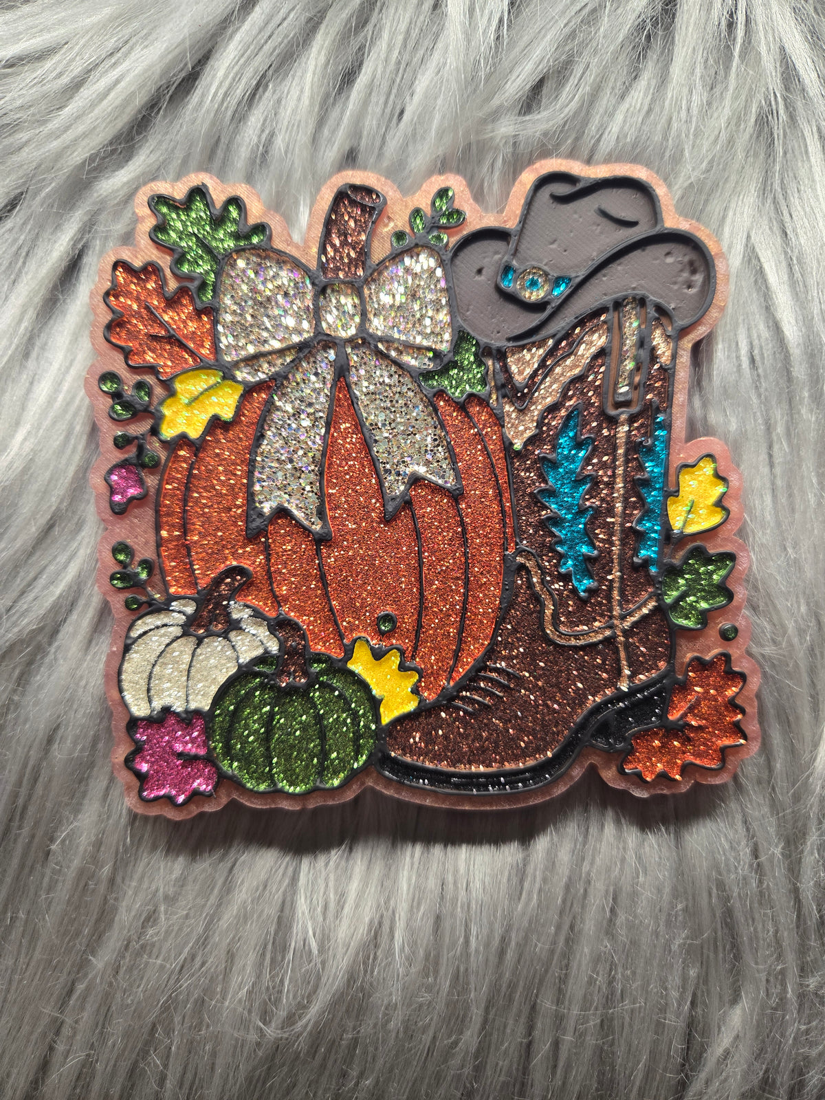 Fall western- boots & pumpkin