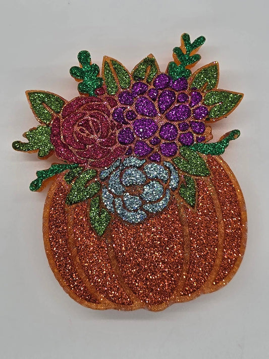 Floral bouquet pumpkin