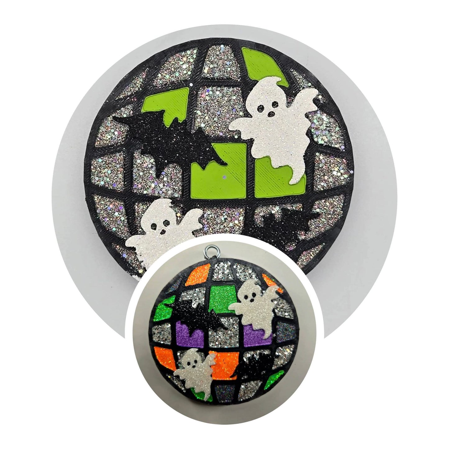 Bat & ghost Disco ball