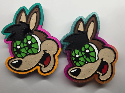 Basketball coyote head