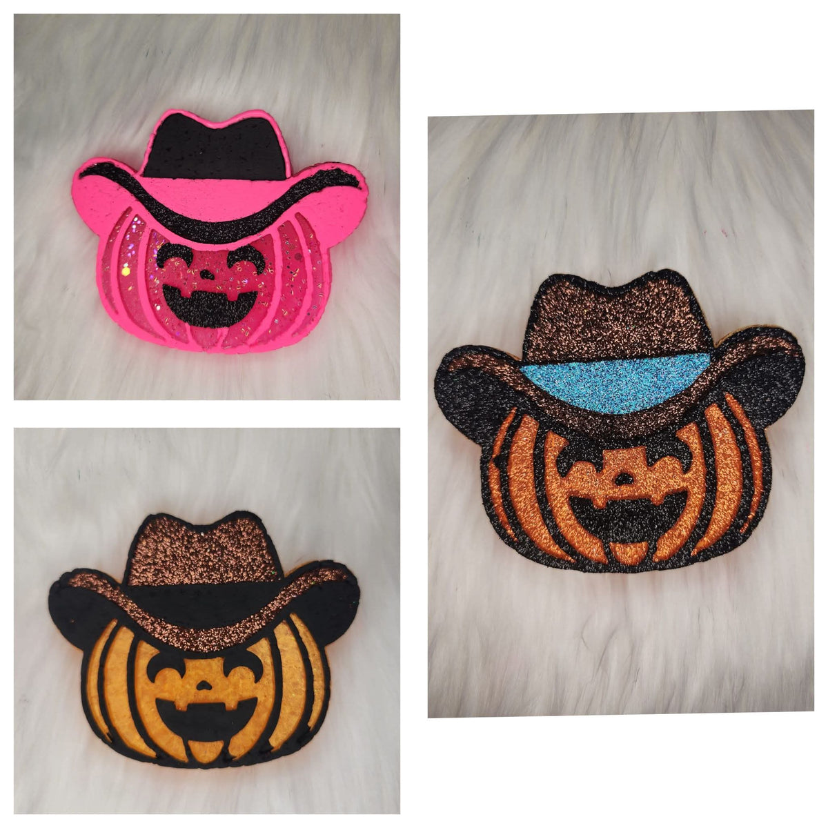 Cowboy jack-o-lantern