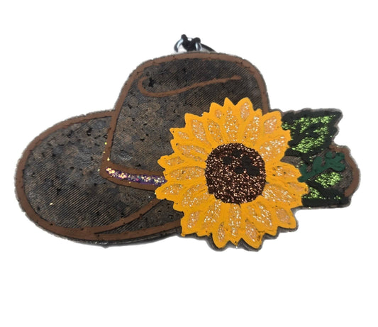 Cowgirl hat & flower