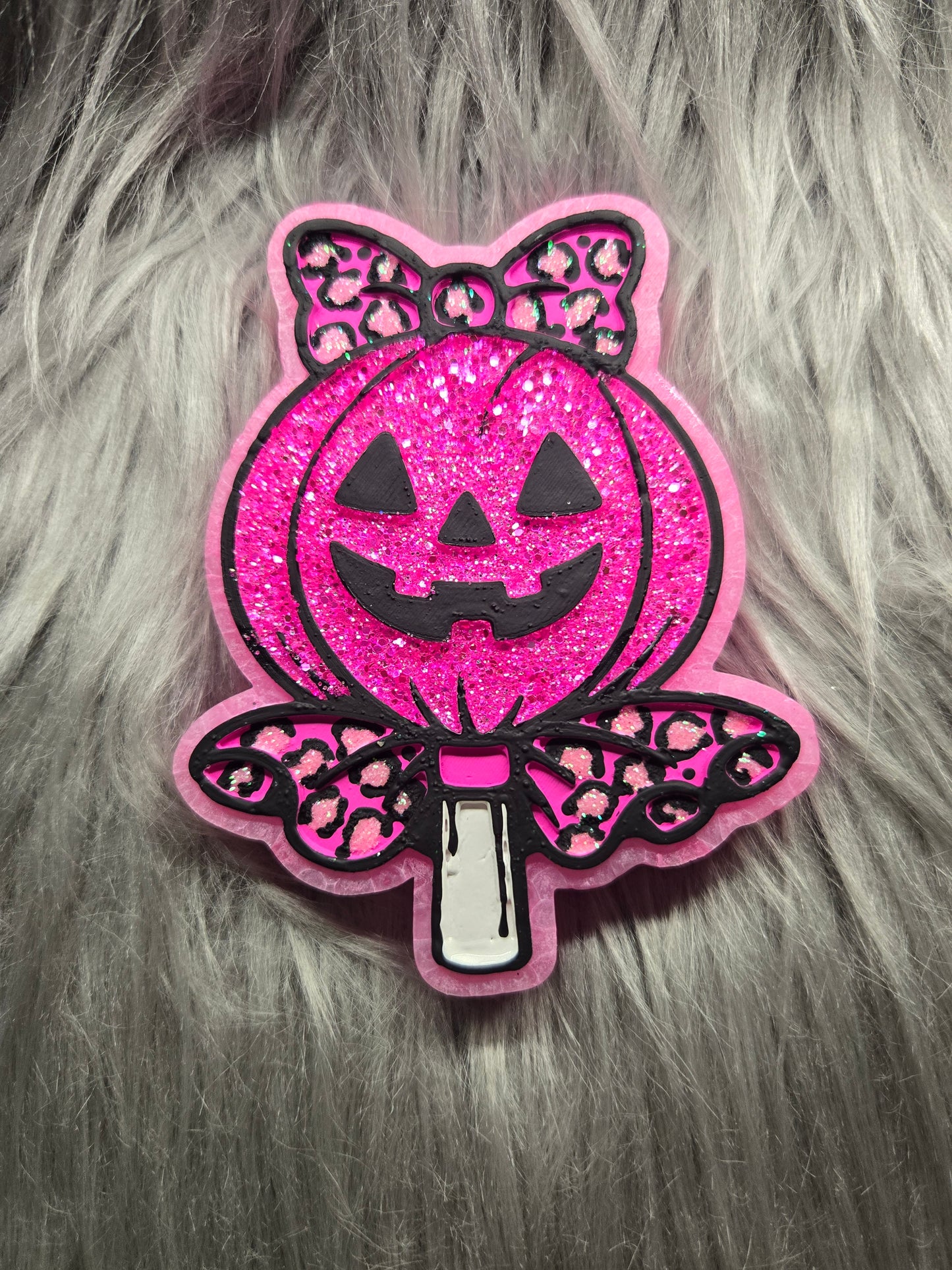 Jack-o-lantern lollipop