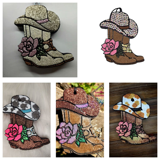 Cowgirl boots & hat