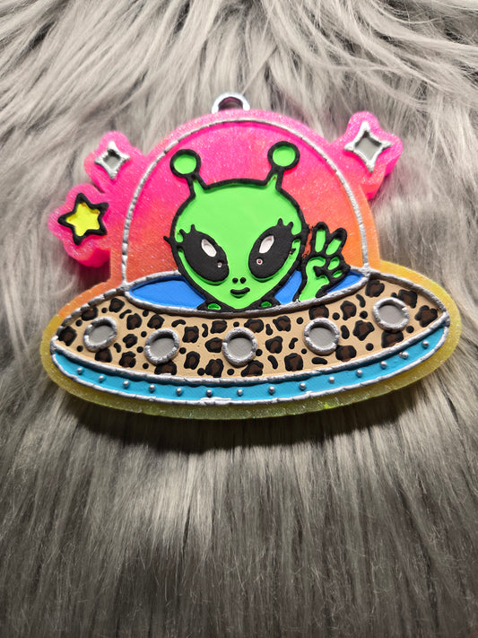 Alien in space ship