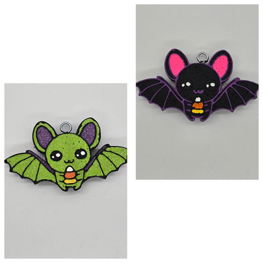 Bat with candy corn