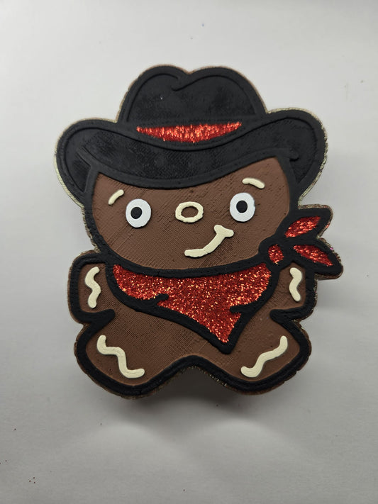 Cowboy gingerbread man