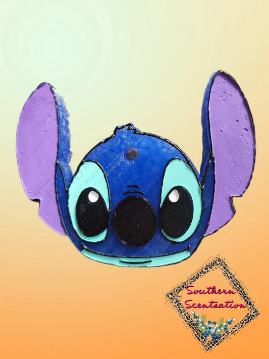 Blue alien head