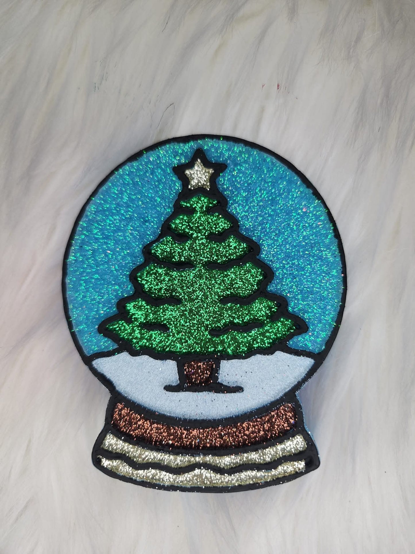 Christmas tree snow globe