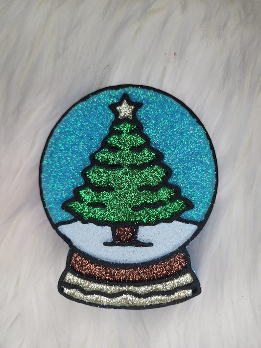 Christmas tree snow globe