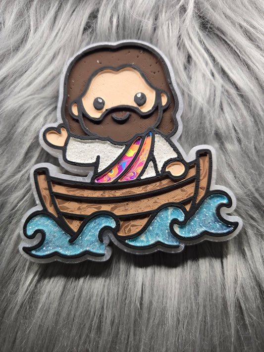 Jesus in a boat