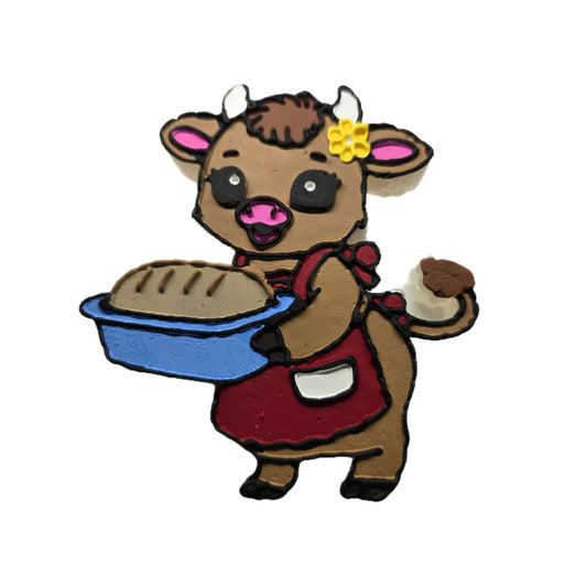 Cow baking sourdough