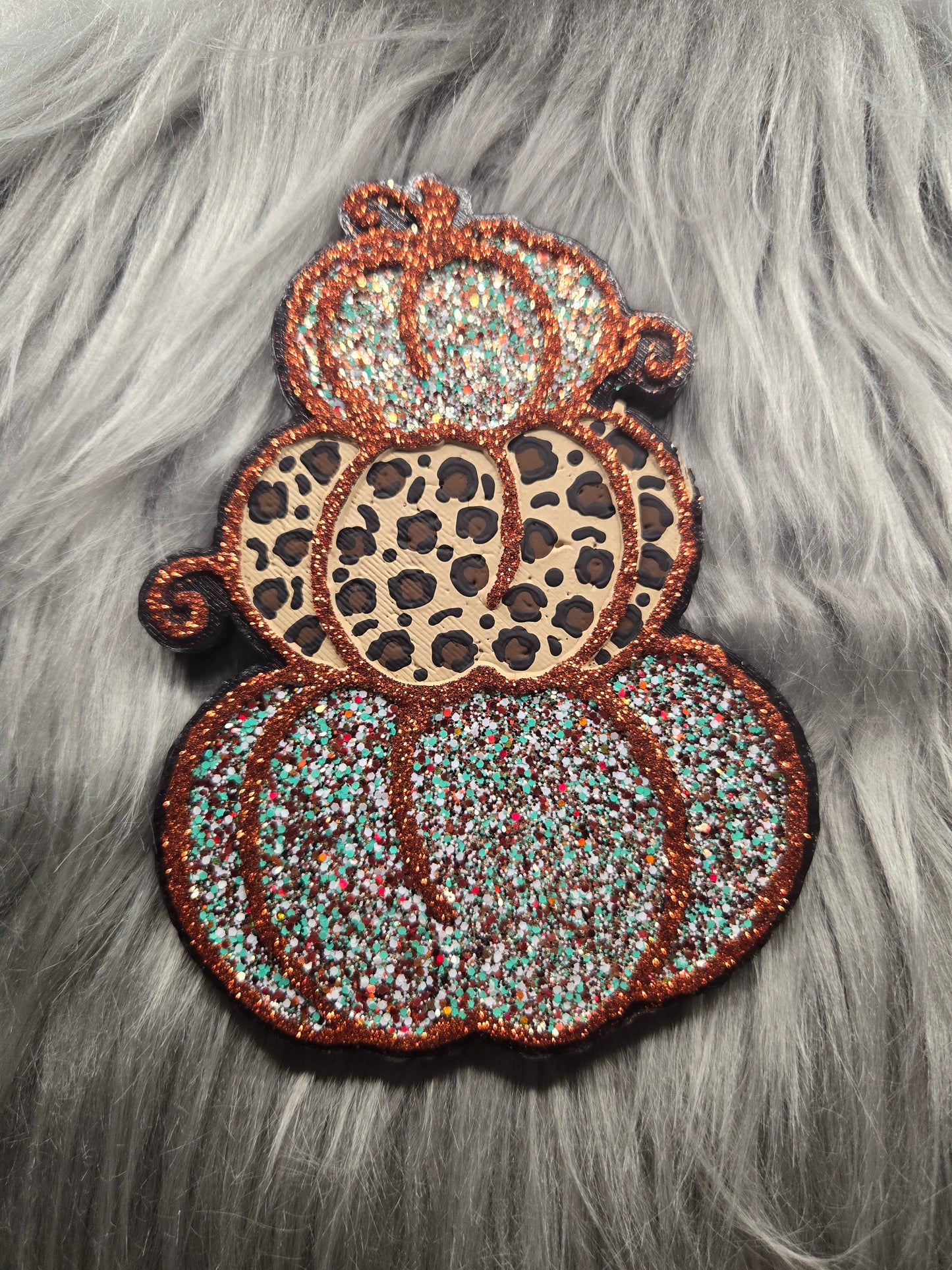 Stacked pumpkins