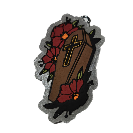 Floral coffin