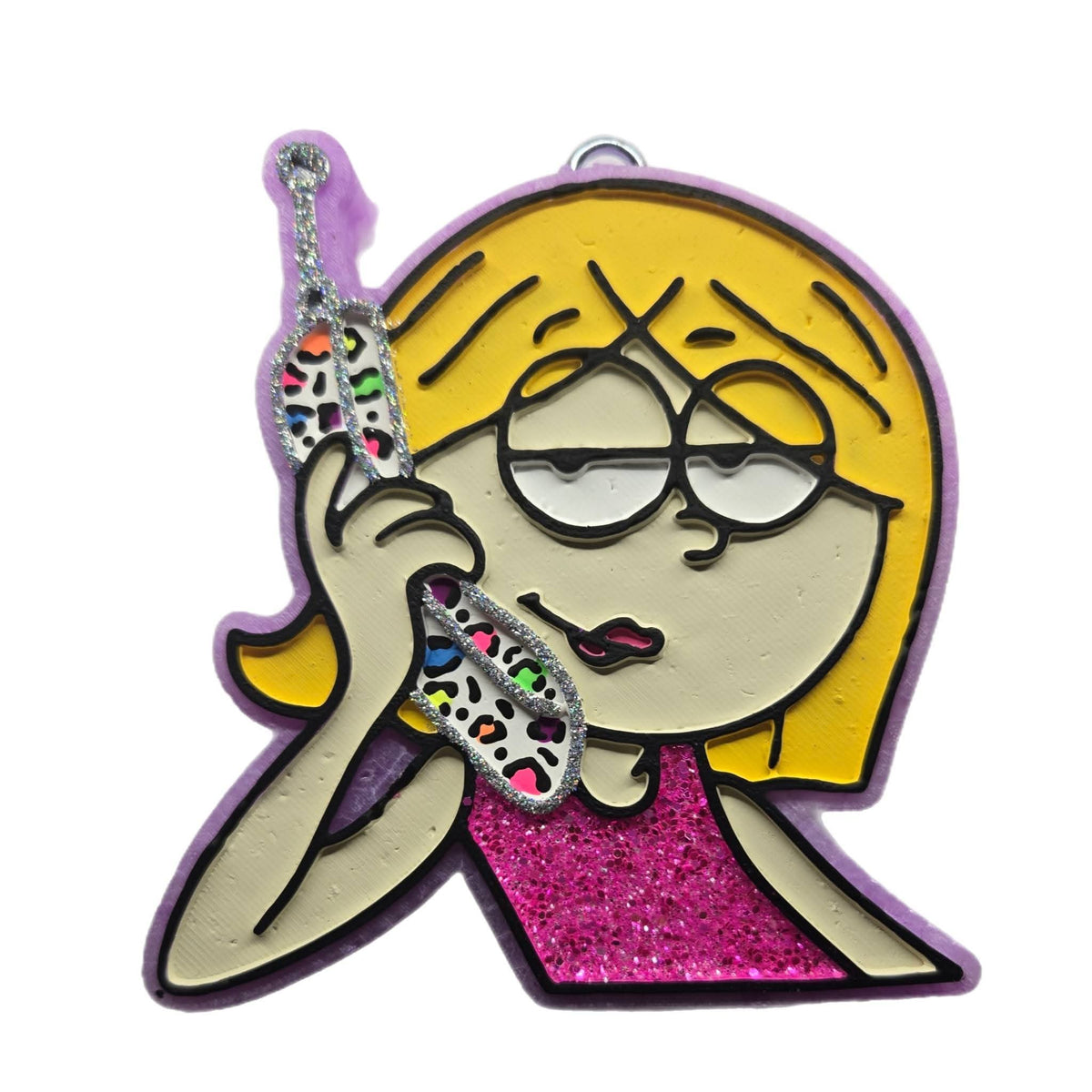 Lizz on the phone