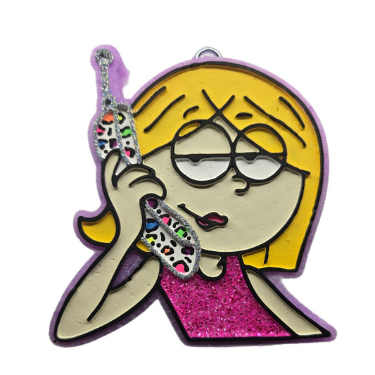 Lizz on the phone