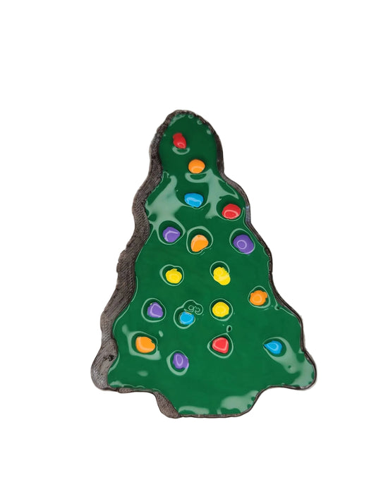 Christmas tree brownie