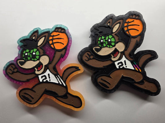 Basketball coyote running