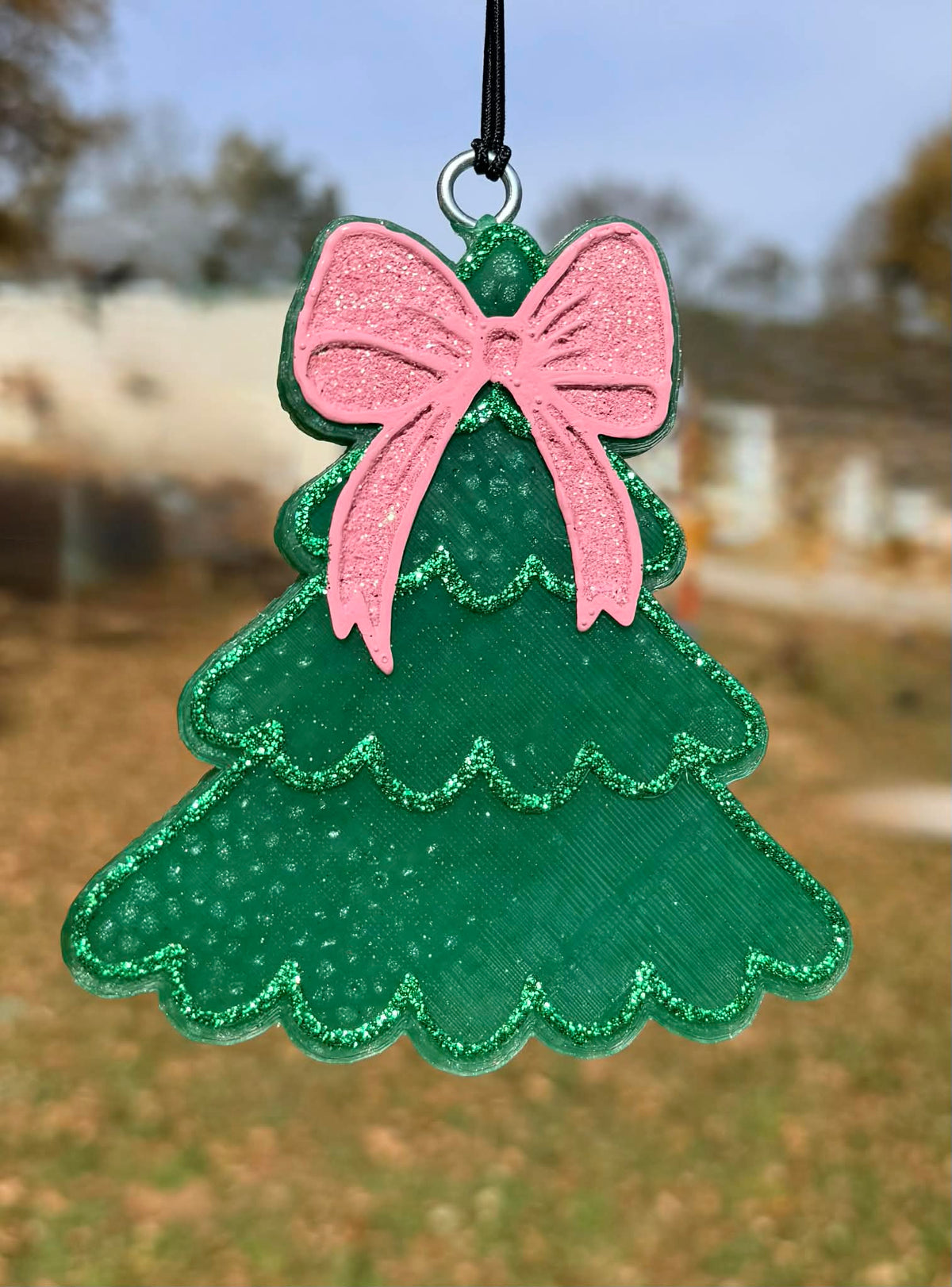 Christmas tree with bow